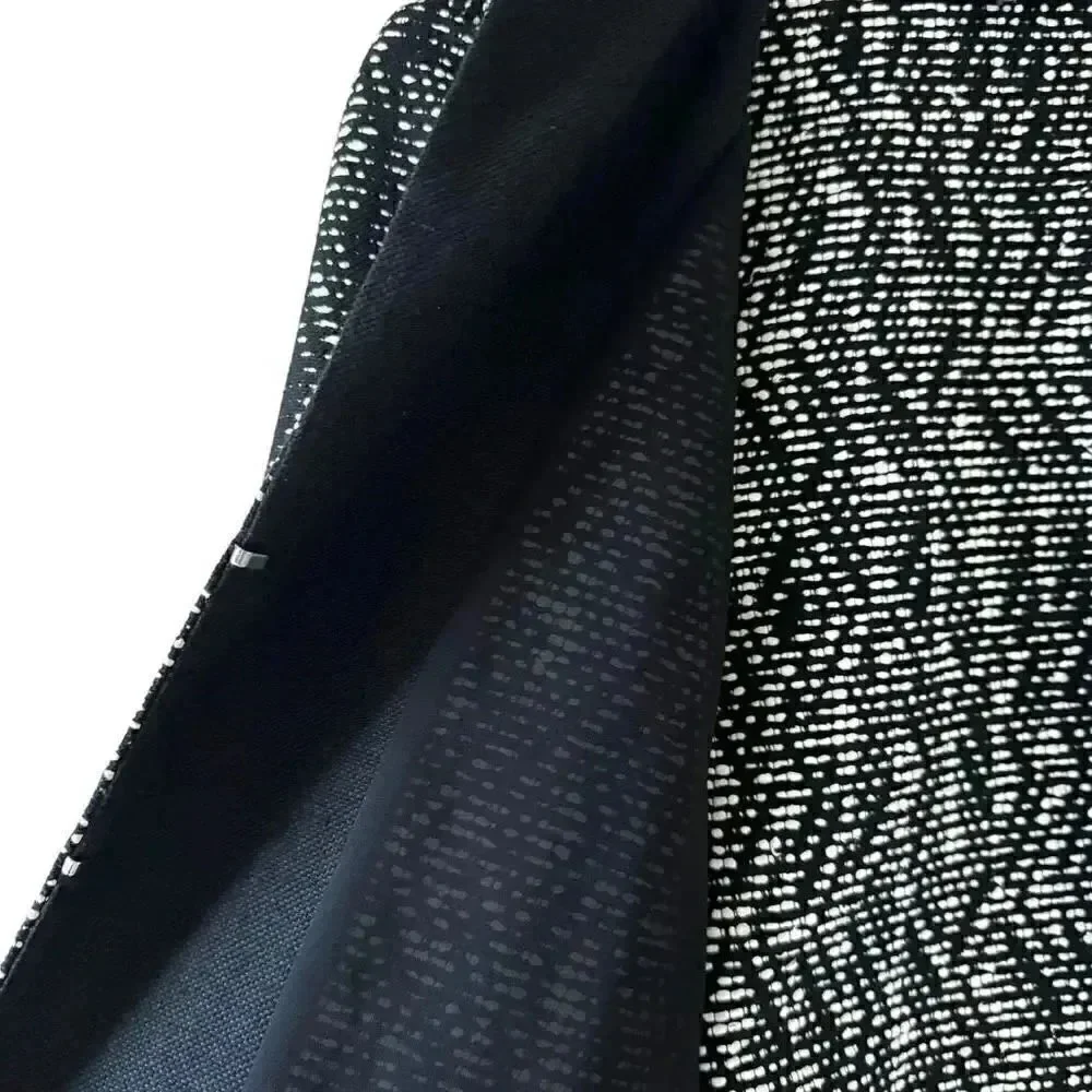 Lafayette 148 Women’s Blazer Black White Flat Hook and Eye Closure Versatile 12